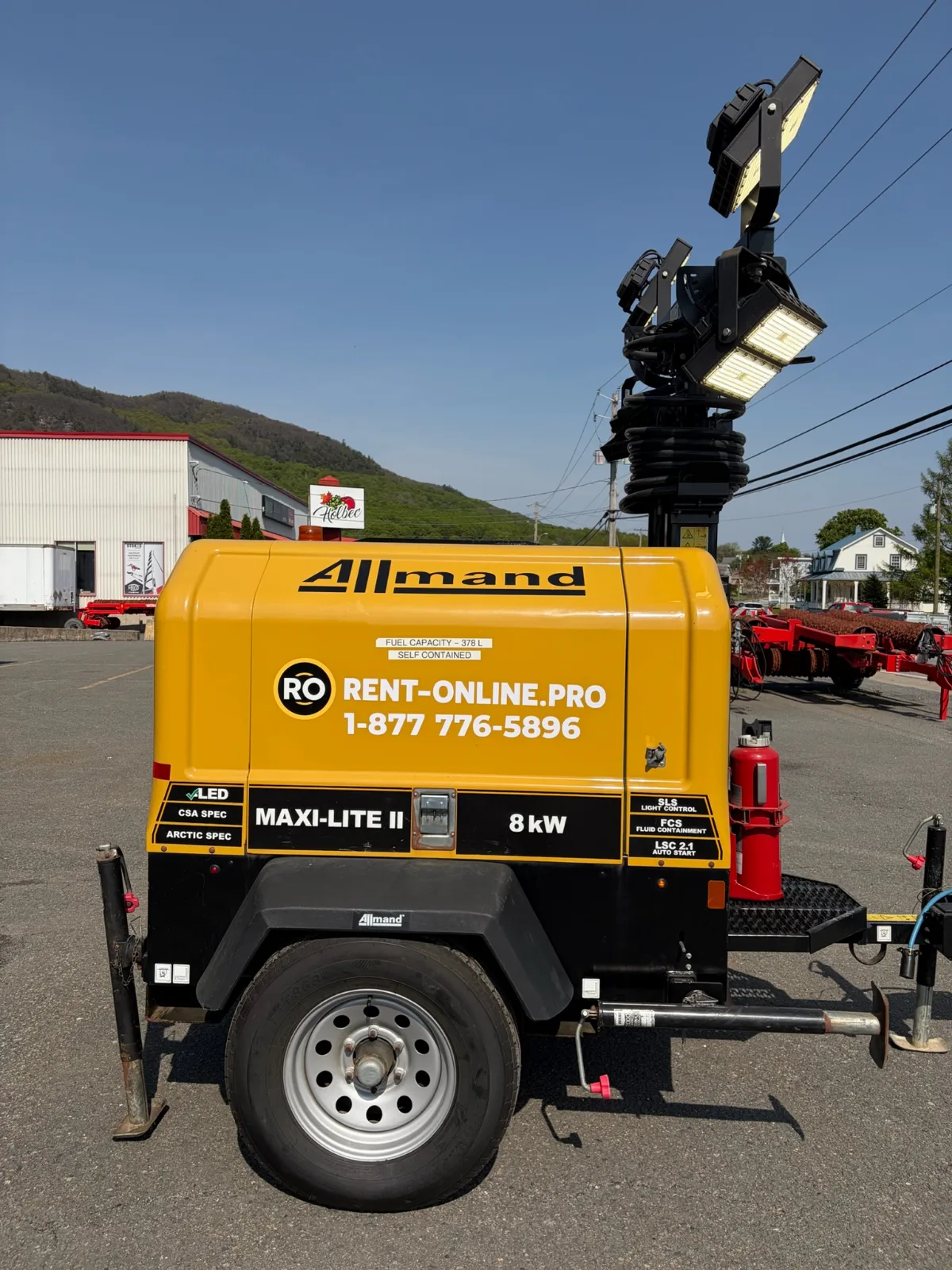 2021 Allmand Tour d'éclairage LED Allmand MAXI-LITE 4 de 8 kW — Refurbished | Granby, QC, Canada