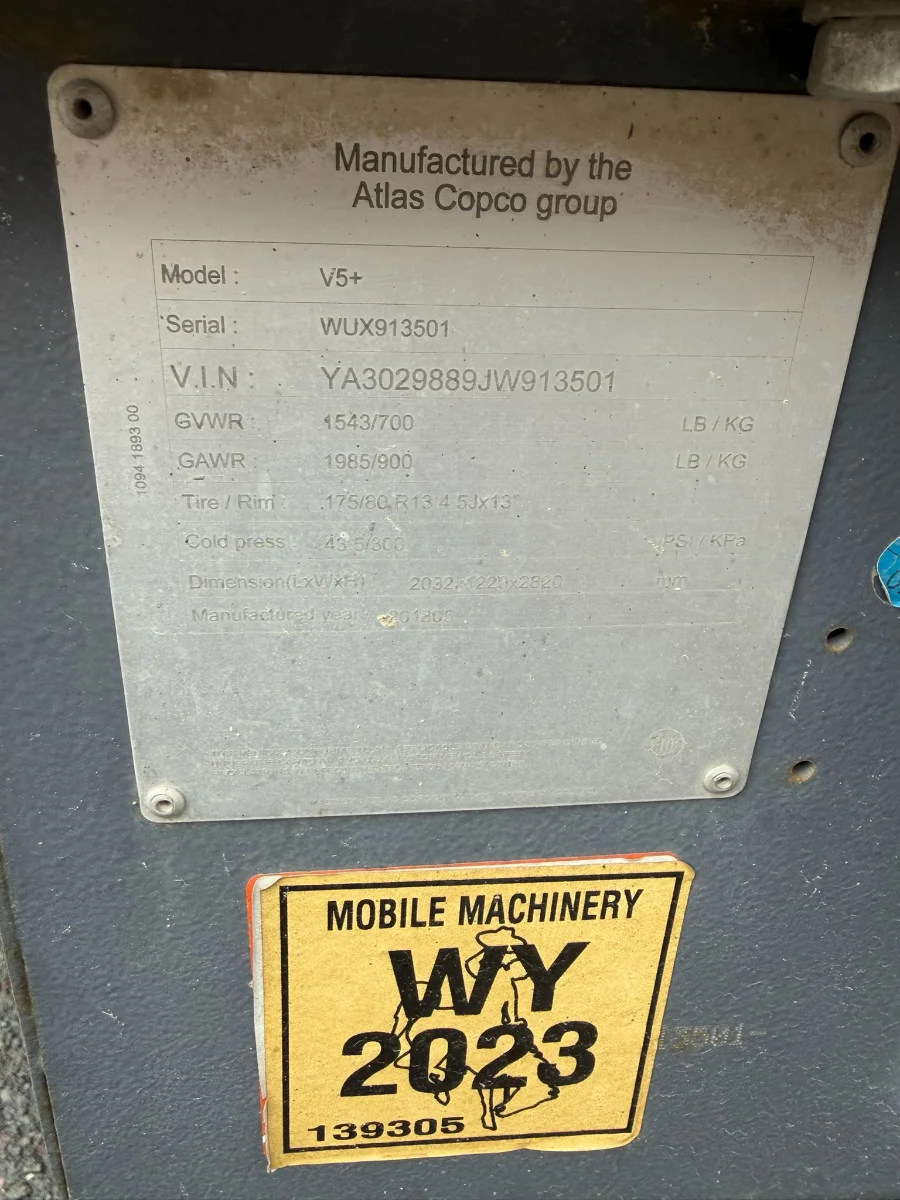 2018 Atlas Copco Atlas Copco Hilight V5+ 2.8 kW Light Tower — Used | Granby, QC, Canada