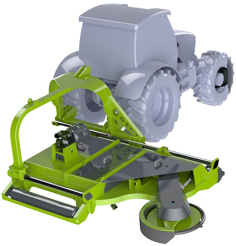 Niubo Niubo Satellite DPF2633 front-mounted intercep mower with extendable arm — New | Granby, QC, Canada
