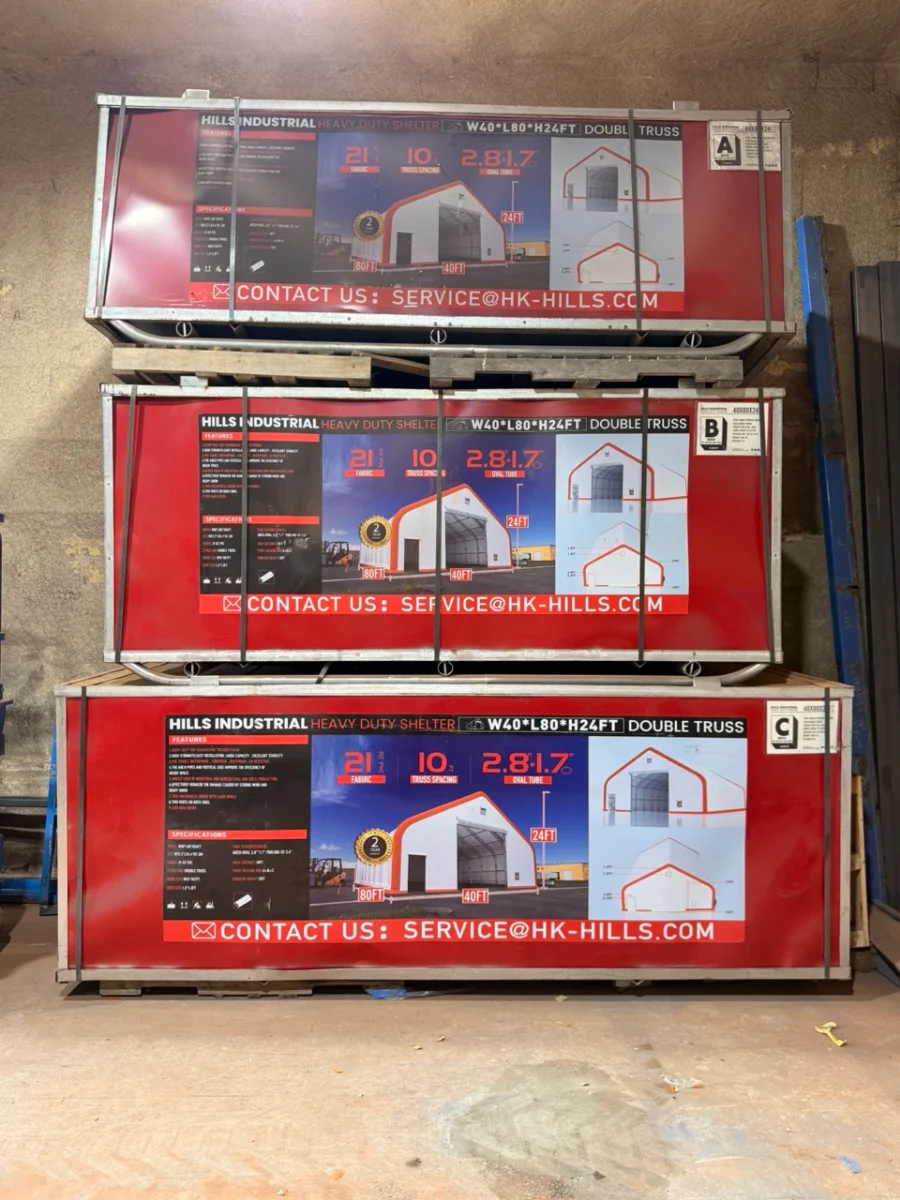 Hills Industrial Bâtiment de stockage industriel HIlls 80 pi x 40 pi x 24 pi — Neuf | VIP Equipments, Granby, QC