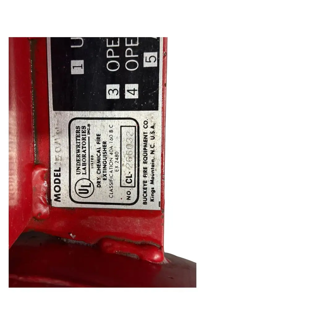 Buckeye Equipment ABC Dry Chemical Fire Extinguisher Unit - Buckeye Equipment — Used | Granby, QC, Canada